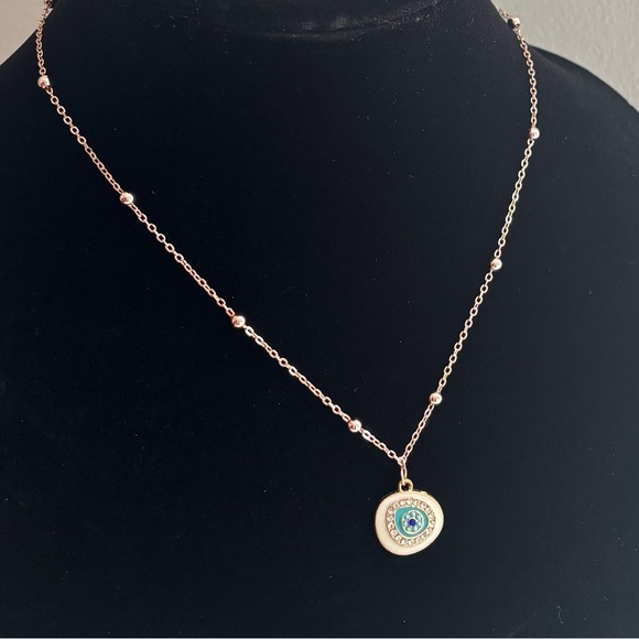 Jewelry - Gold-Tone Turquoise Heart Pendant Necklace